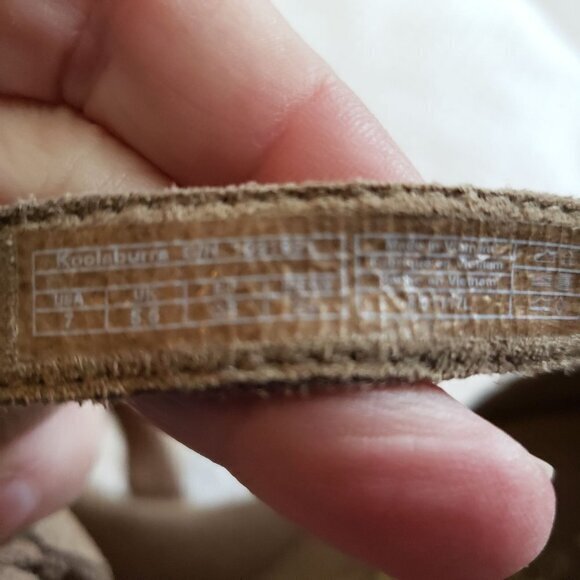 UGG Koolaburra Briona Leather Wedge Womens Shoes Size 7 Tan Pre-Owned‎ - Picture 7 of 14